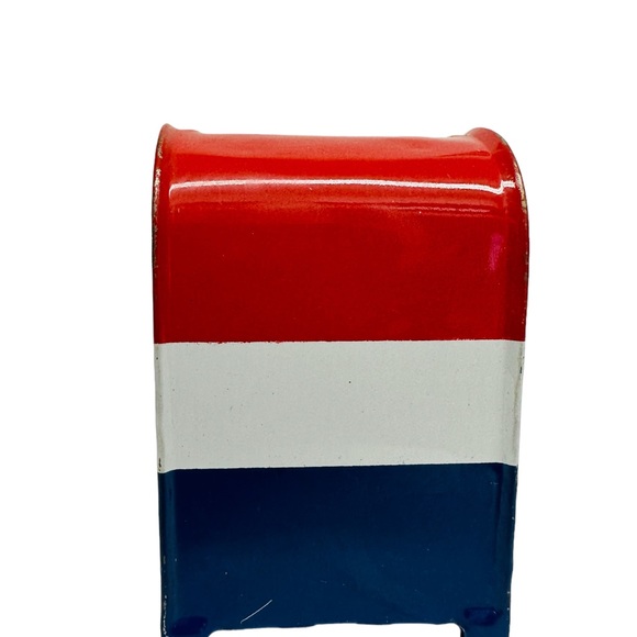 Tin Mail Box Letters & Packages US Mail Still Piggy Bank Made In Japan. Vintage - Picture 6 of 14
